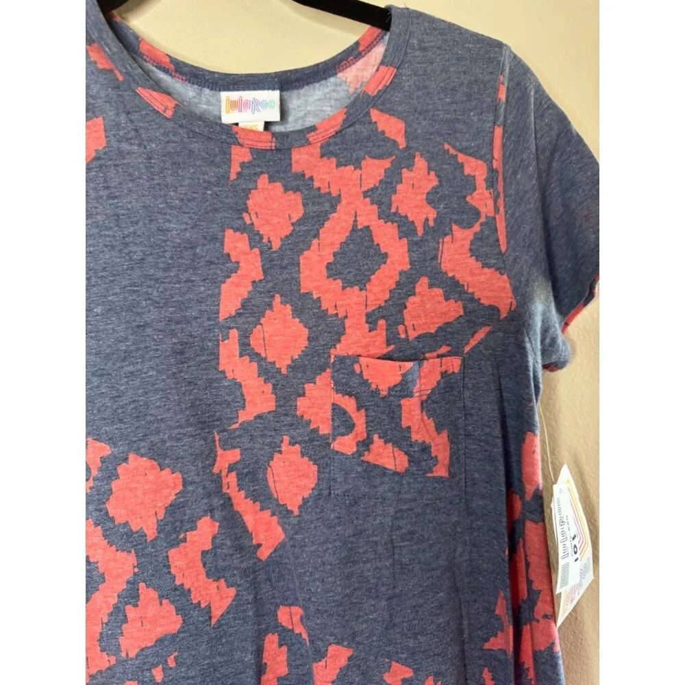 Lularoe Carly Hi Low Dress Geometric Size XXS Stretchy NWT - Picture 2 of 15
